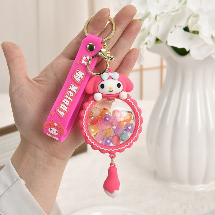 Wholesale Cartoon Quicksand Swim Ring Keychain