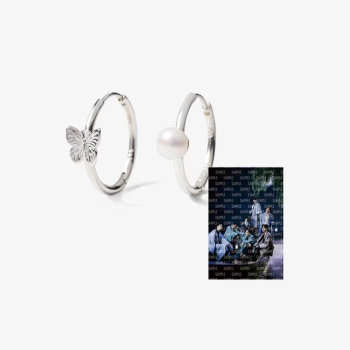 Wholesale Butterfly Pearl Copper Earrings JDC-ES-TengF003