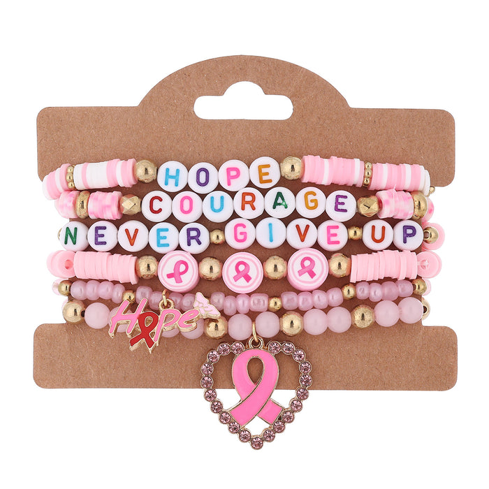 Wholesale Red ribbon-shaped pendant accessory with 18. 5cm bracelet