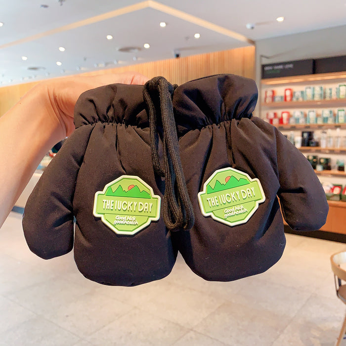 Wholesale Baby Bear Cotton Children' s Gloves Cartoon Winter Warmth