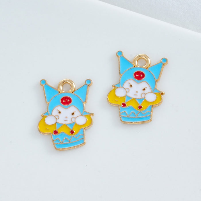 Wholesale 10 PCS DIY Alloy Oil-Drip Cartoon Necklace Pendant