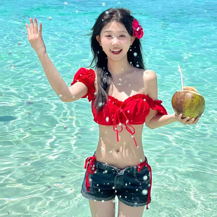 Wholesale Bikini split swimsuit, high-end and sexy seaside