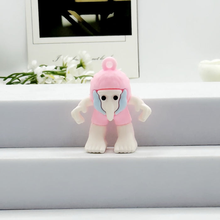 Wholesale Small keychain, abstract wooden stick, human curiosity, desktop car accessories, pendant wholesale