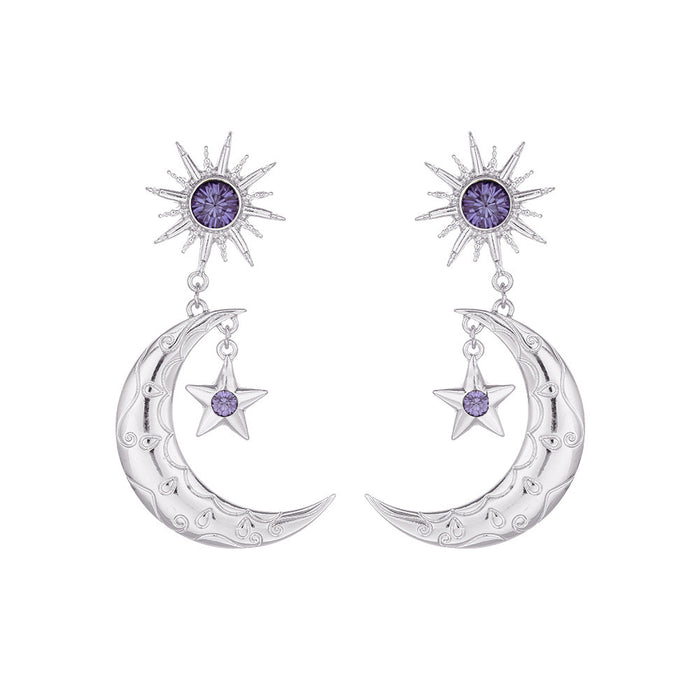 Wholesale Fashion Trend Earrings Alloy Distinctive Diamond Earrings