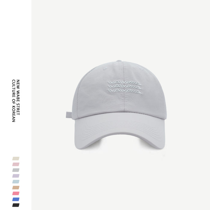 Wholesale Big head circumference quick drying baseball cap new style enlarged and widened letter embroidered duckbill cap men's trend