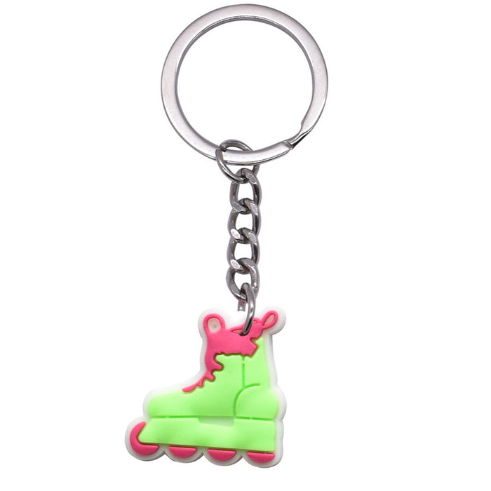 Wholesale 10pcs New Pink Princess Girl Silicone Keychains JDC-KC-XinChuang003