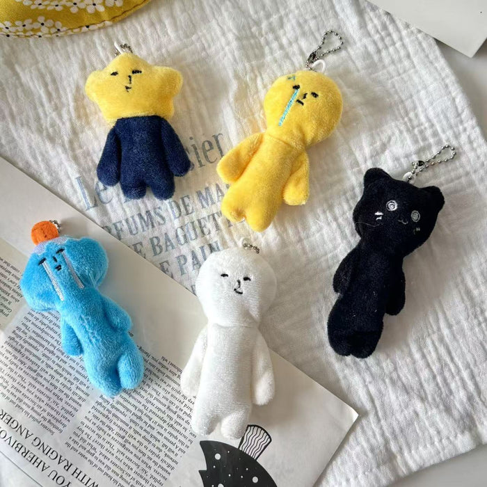 Wholesale Cartoon plush funny pendant, cute sand sculpture doll, keychain, backpack ornament, cute and fashionable hair accessory