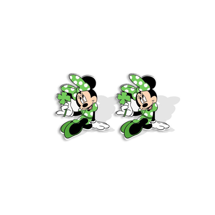 Wholesale St. Patrick's Day Cartoon Plastic Resin Earrings (F) JDC-ES-XiangL068