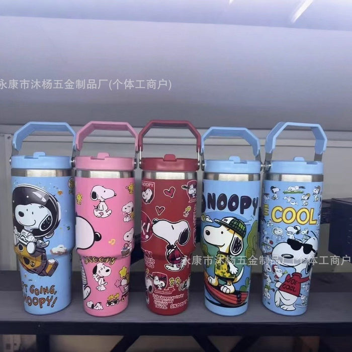 Wholesale Cartoon Stainless Steel Double-Drink Large-Capacity Insulated Cup for Car Use,  Single-Drink and Double-Drink Portable Cup,  Ice Cup