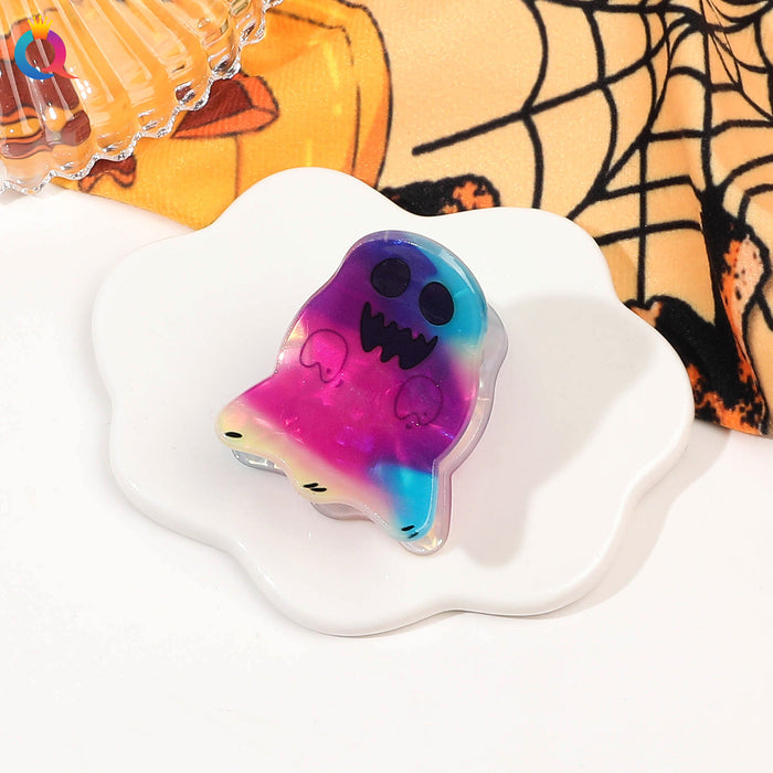 Wholesale Halloween Ghost Expression Pvc Hairpin JDC-HC-Yiyue002