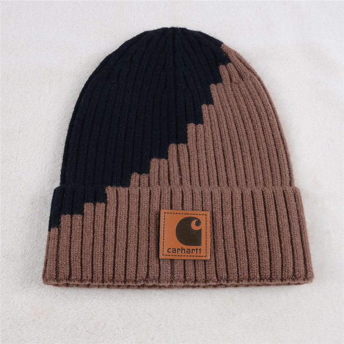 Wholesale Color-blocked Knit Hats Woolen Hats (F) JDC-FH-KuT014