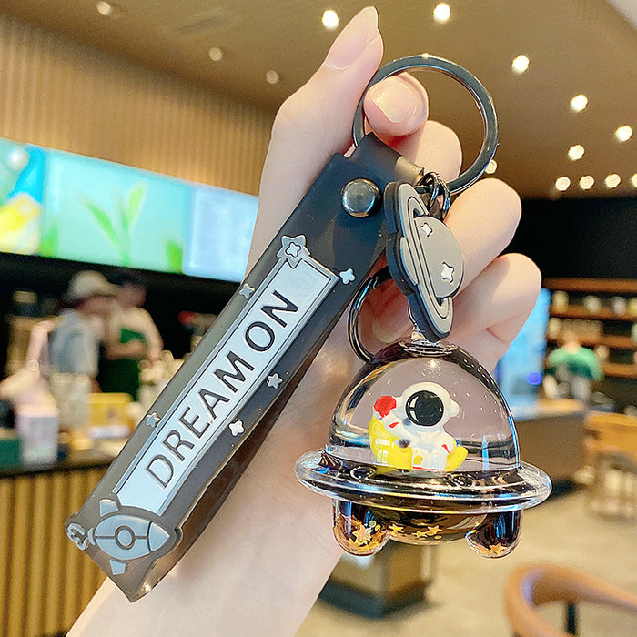 Wholesale Astronaut Floating Sand OilFilled Acrylic Keychain Decorative Car Key