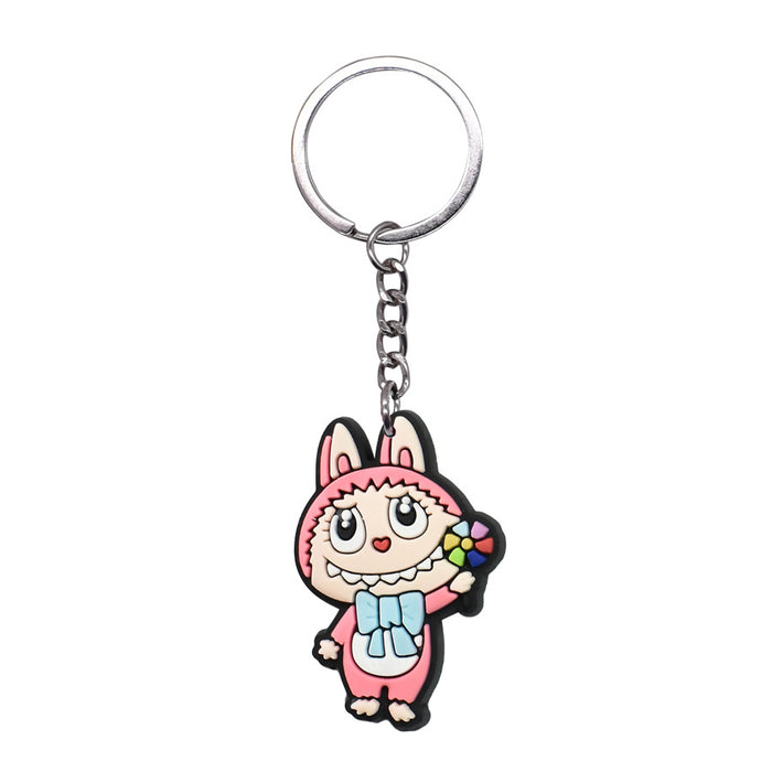 Wholesale Cartoon Pvc Key Chain Small Gifts Cute Key Ring DIY School Bag Pendant Key Chain
