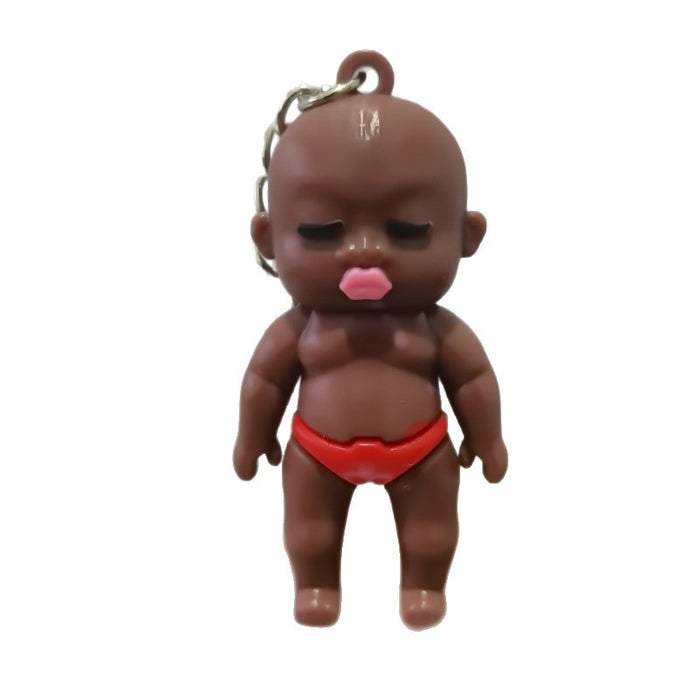 Wholesale 3pcs Black Doll Keychain Plush Doll Toy