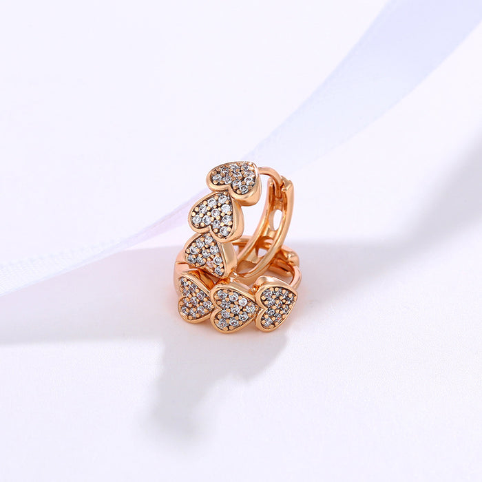 Wholesale Exquisite Heart Earrings JDC-ES-XP012