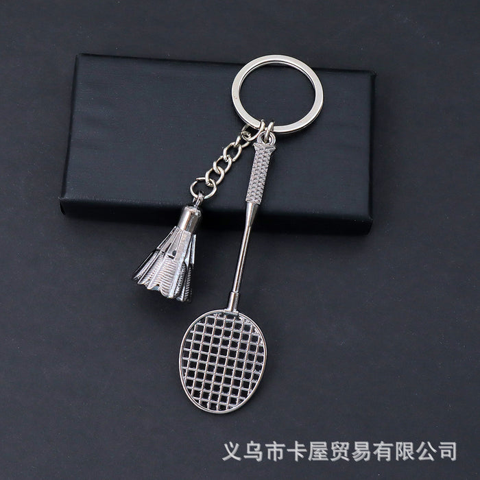Wholesale Simulated Badminton Keychain Pendant Sports Souvenir Bag Pendant