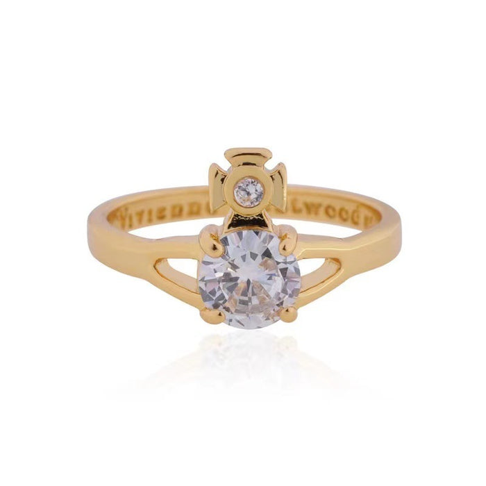 Wholesale Zircon ring, women's classic diamond studded diamond ring
