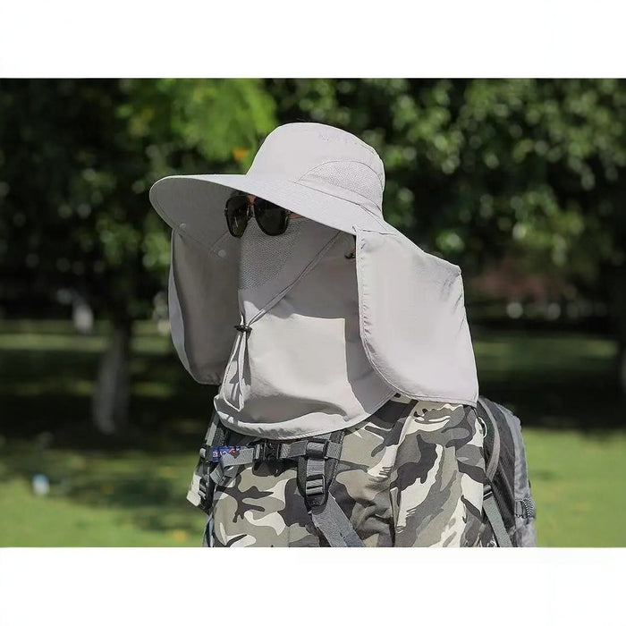 Wholesale Sun Protection Mask Summer Fishing Hat, Face Covering Outdoor Versatile Sun Hat