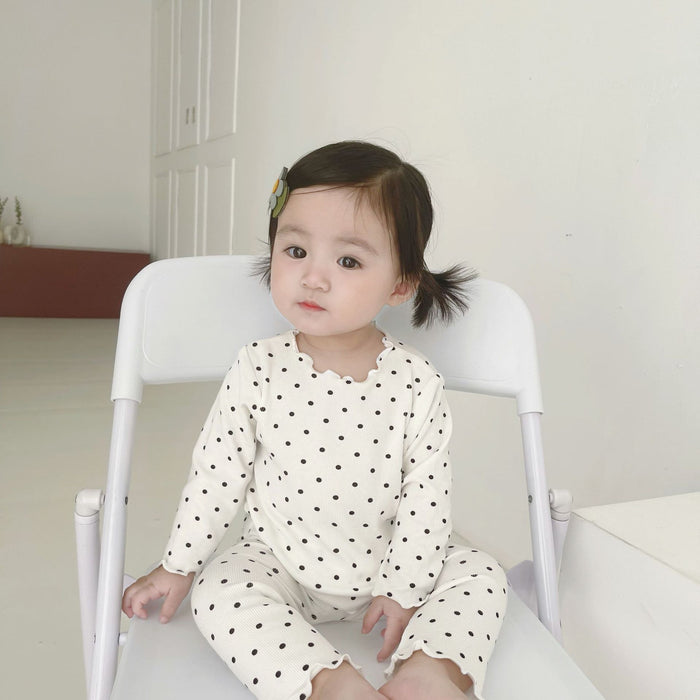 Wholesale Cute Polka Dot Long Sleeve Children's Suit JDC-CTS-WeiNiS008