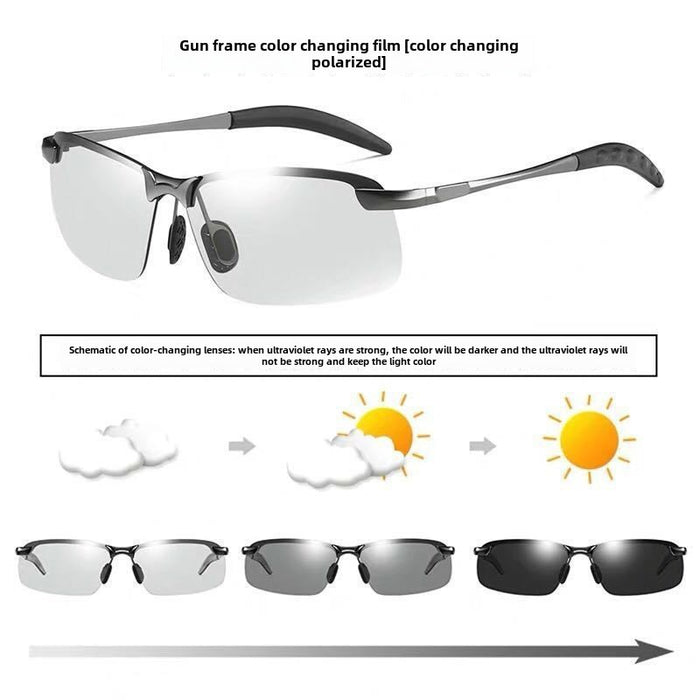 Wholesale Polarized sunglasses for men, suitable for day and night driving, fishing, and night vision