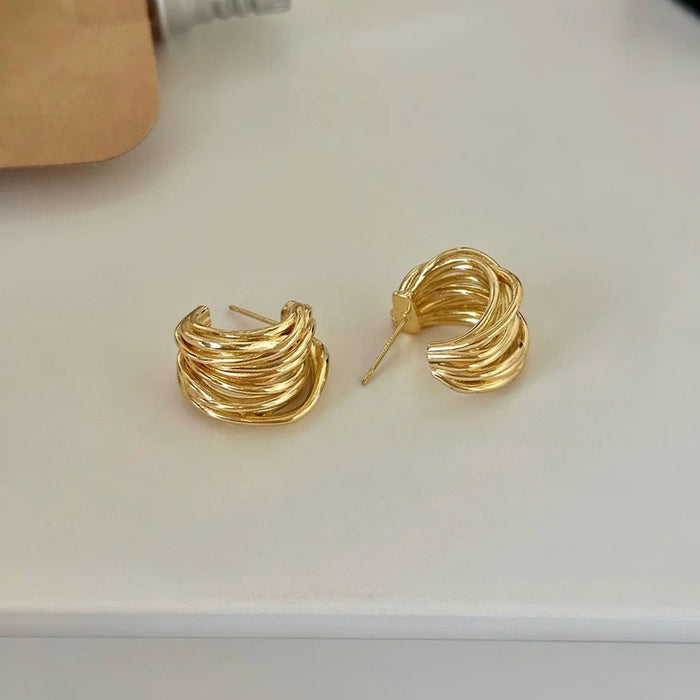 Wholesale Frosted Heart Two-Way Earrings