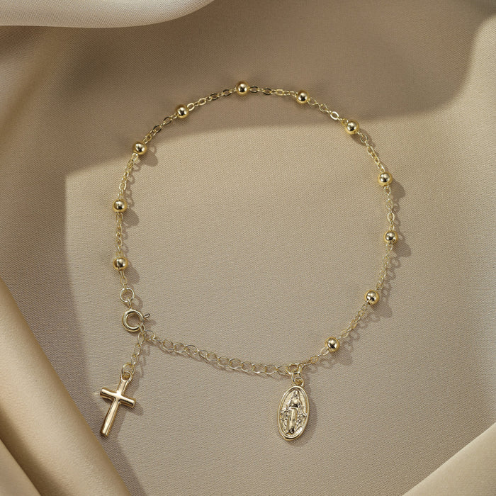 Wholesale Rosary Cross Alloy Bracelet JDC-BT-ShuM003
