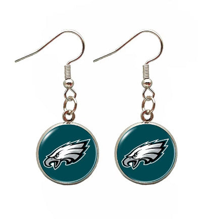 Wholesale Football team earrings jewelry cowboy pirate steel