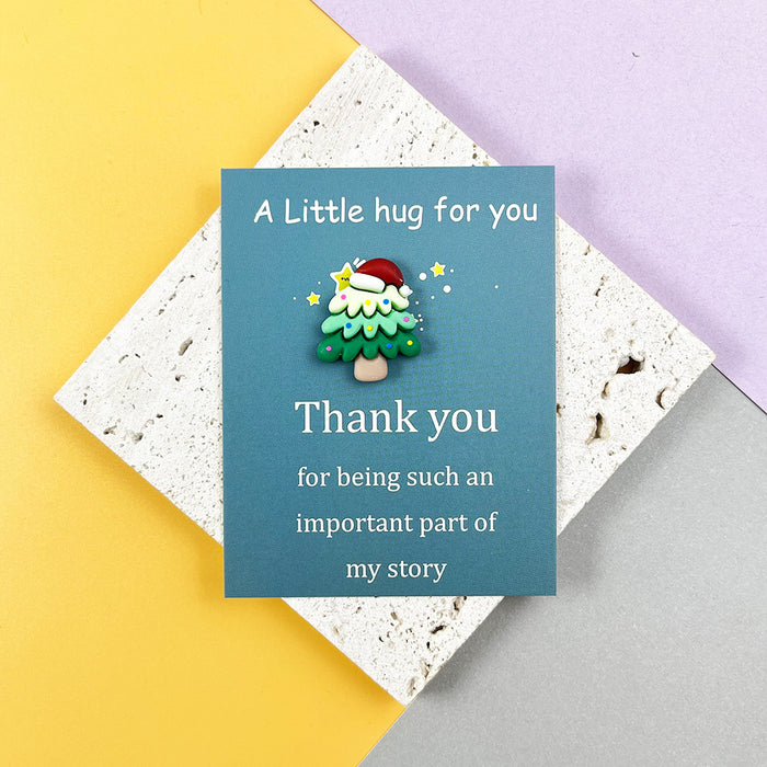 Wholesale Christmas Series Resin Pocket Hug Decorations Card