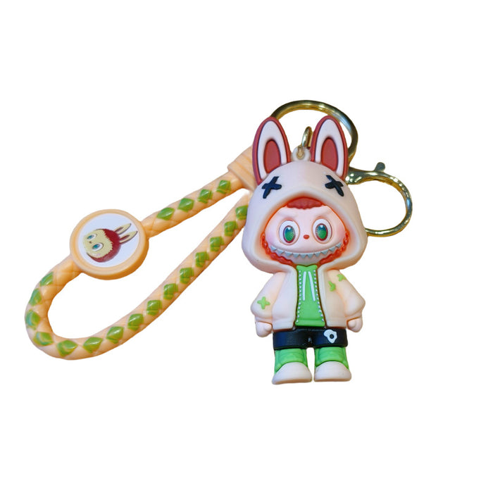 Wholesale cloth key chain cartoon schoolbag pendant car key chain