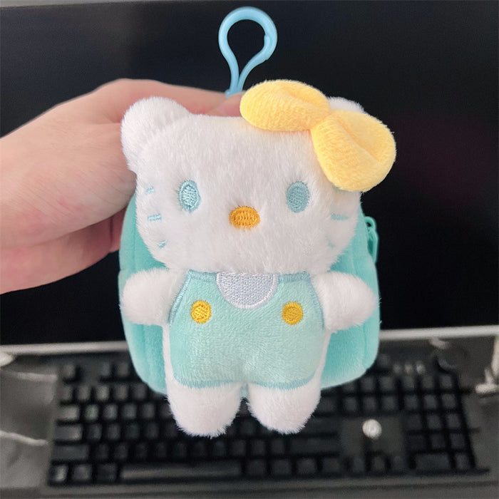 Wholesale Portable mini plush wallet with bowknot design