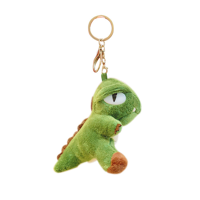 Wholesale Cartoon Plush Dinosaur Pendant Cute School Bag Keychain Hanging Ornaments Doll Doll Key Chain Gift Ornaments