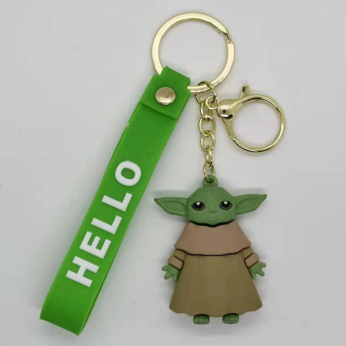 Wholesale Animation Cartoon alien Baby Doll Keychain Pendant Bag Gift