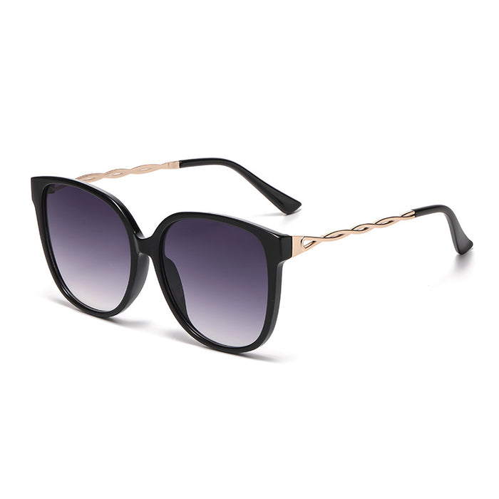 Wholesale Sunglasses with large frame for women, high-end outdoor driving glasses, UV resistant sunglasses for driving