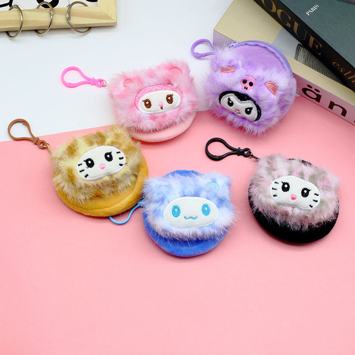 Wholesale Plush Coin Purse with Cat Ear Hood