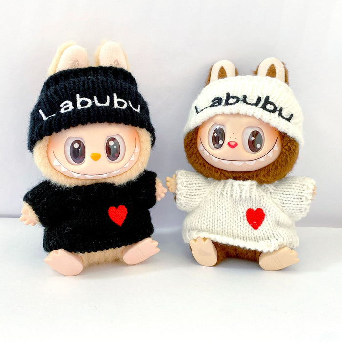 Wholesale Wear red heart sweater with letters and a hat,  a little bear knitted hat,  and a baby clothes