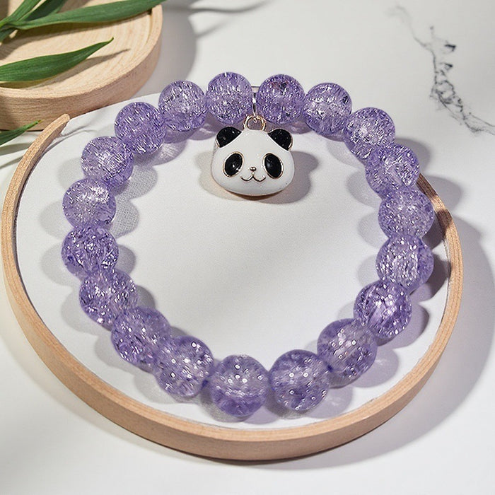 Wholesale Colorful glass bead bracelet with niche design, versatile crystal bracelet, colorful accessories