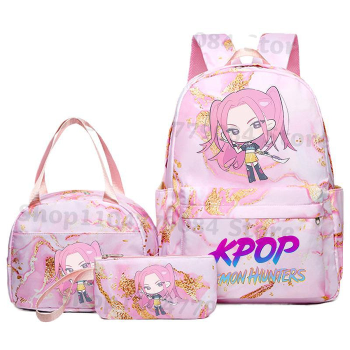 Wholesale KPOP Backpack,  Lunch Bag,  Pencil Case Set,  Student Anime Fashion School Bag,  Pencil Box,  Bento