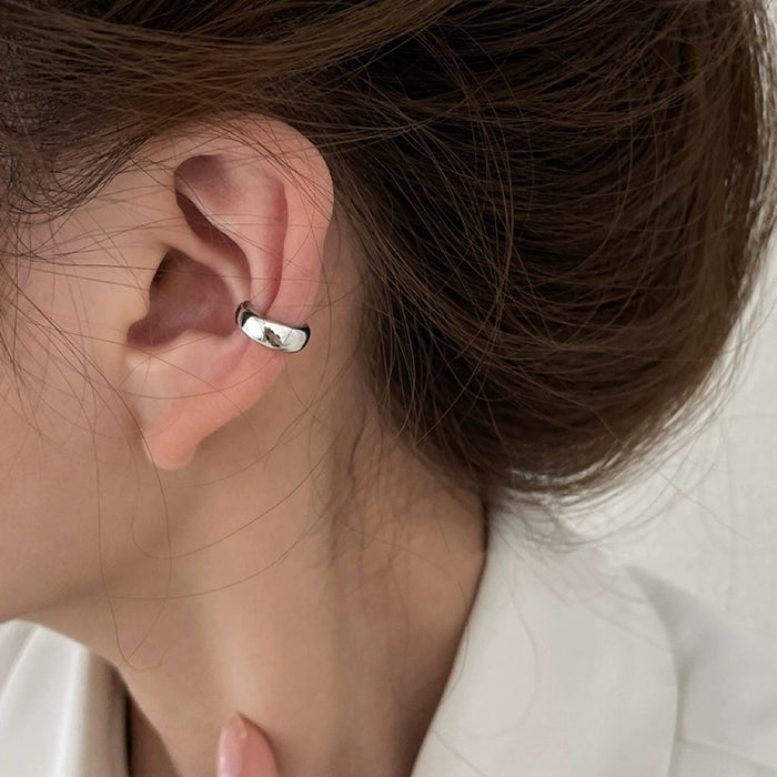 Wholesale Simple and minimalist metal ear bone clip, cool style, light luxury, high-end feeling, no ear holes, ear clip, versatile earrings and earrings