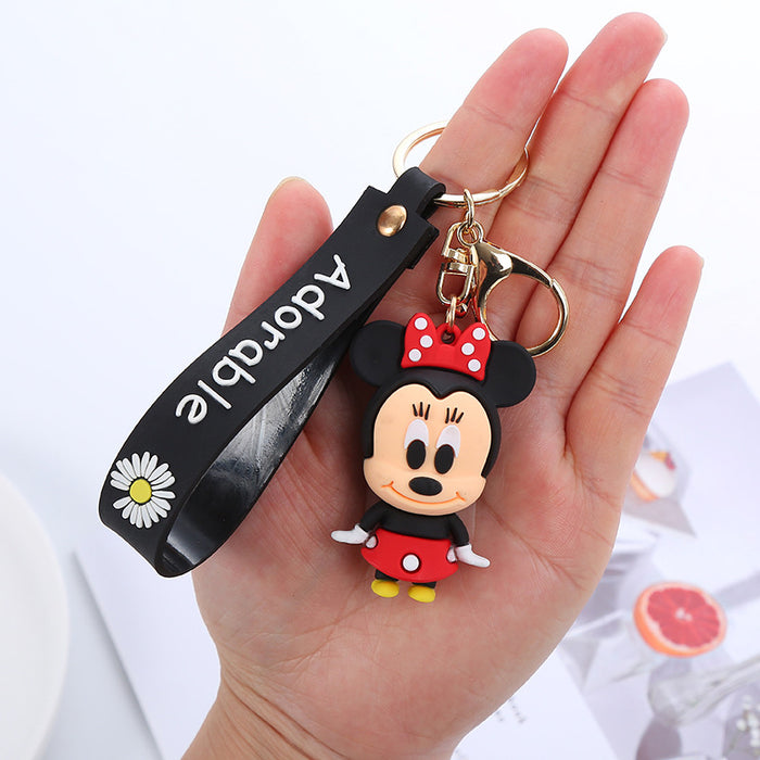 Wholesale Cute Cartoon Soft Rubber Doll Keychain JDC-KC-BoYue007