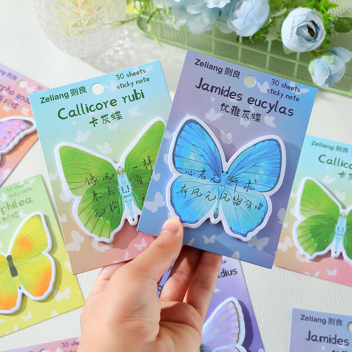 Wholesale Creative Cartoon Cute Colorful Butterfly Sticky Notes