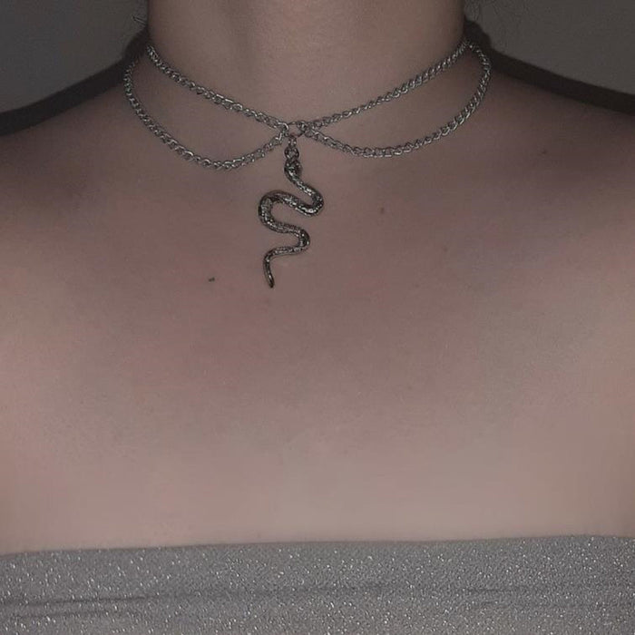 Wholesale Snake Necklace Personalized Spice Girls Exaggerated Cool Fashion