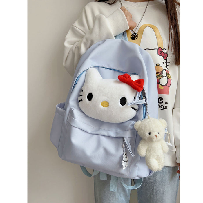 Wholesale Schoolbag Female College Students Cute Cartoon Cat High School Students Large Capacity Backpack Campus Backpack