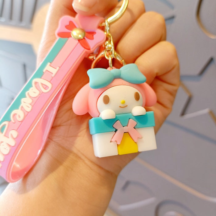 Wholesale Cartoon Silicone Doll Keychain JDC-KC-MingT173