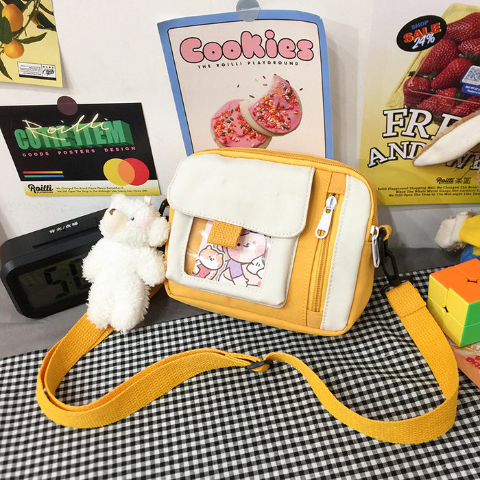 Wholesale Customized new canvas bag, crossbody bag, artistic versatile, cute shoulder bag