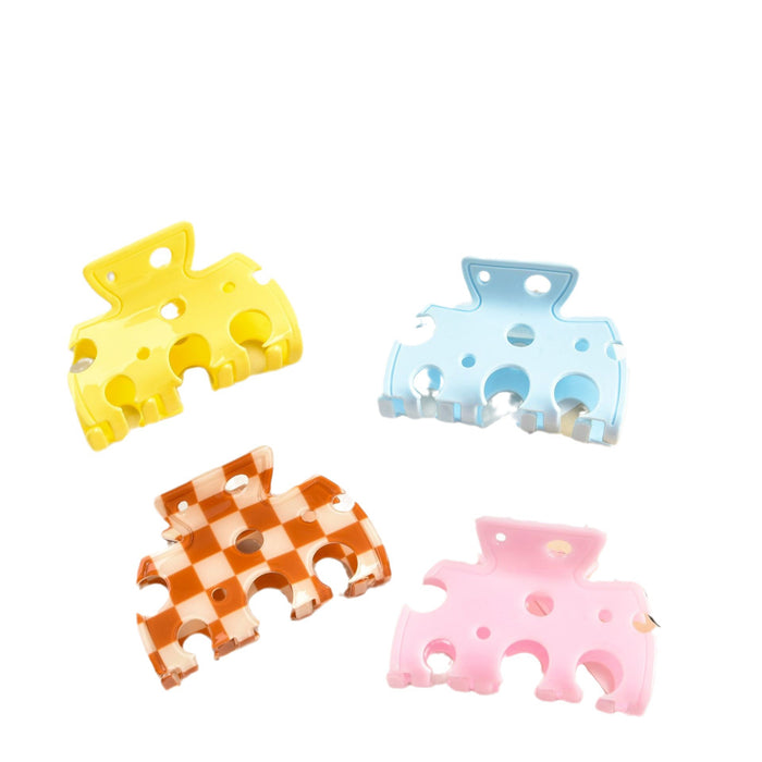 Wholesale  cheese hair grip  cartoon hair accessories hair clip top clip hollow shark clip hair accessories