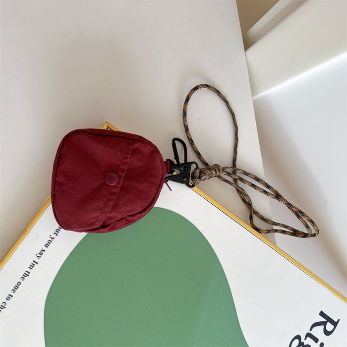 Wholesale New neck hanging small bag, trendy children's baby accessory bag, stylish headphone bag, portable wallet for outdoor use