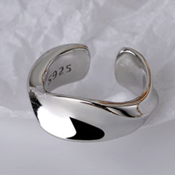 Wholesale s925 Sterling Silver Twist Ear Clip Women's ins Cold Style Ear Clip