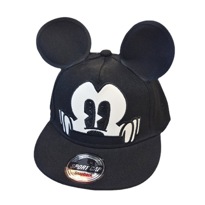 Wholesale Children's embroidered baseball cap with big ears and cute cartoon flat edge hat
