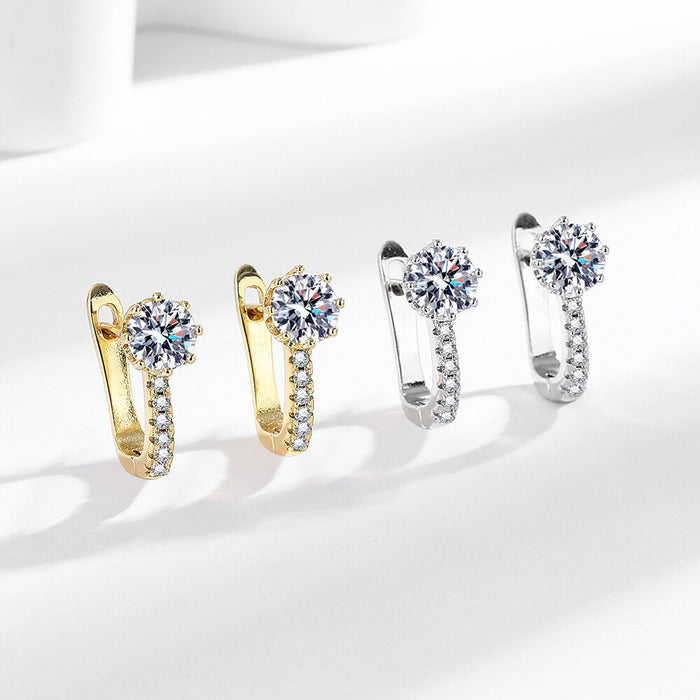 Wholesale U-Shape Zircon Ear Cuff Earrings for Women Stylish Jewelry Accessory