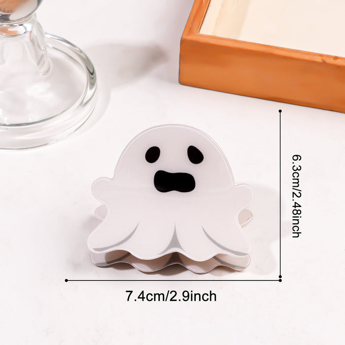 Wholesale PVC  Ghost Shark Hair Claw Clip Funny Hair Gripper For Festive Everyday Styling And Boutique Resale